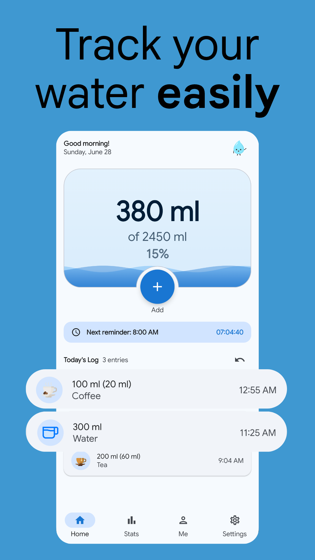 Track your water easily